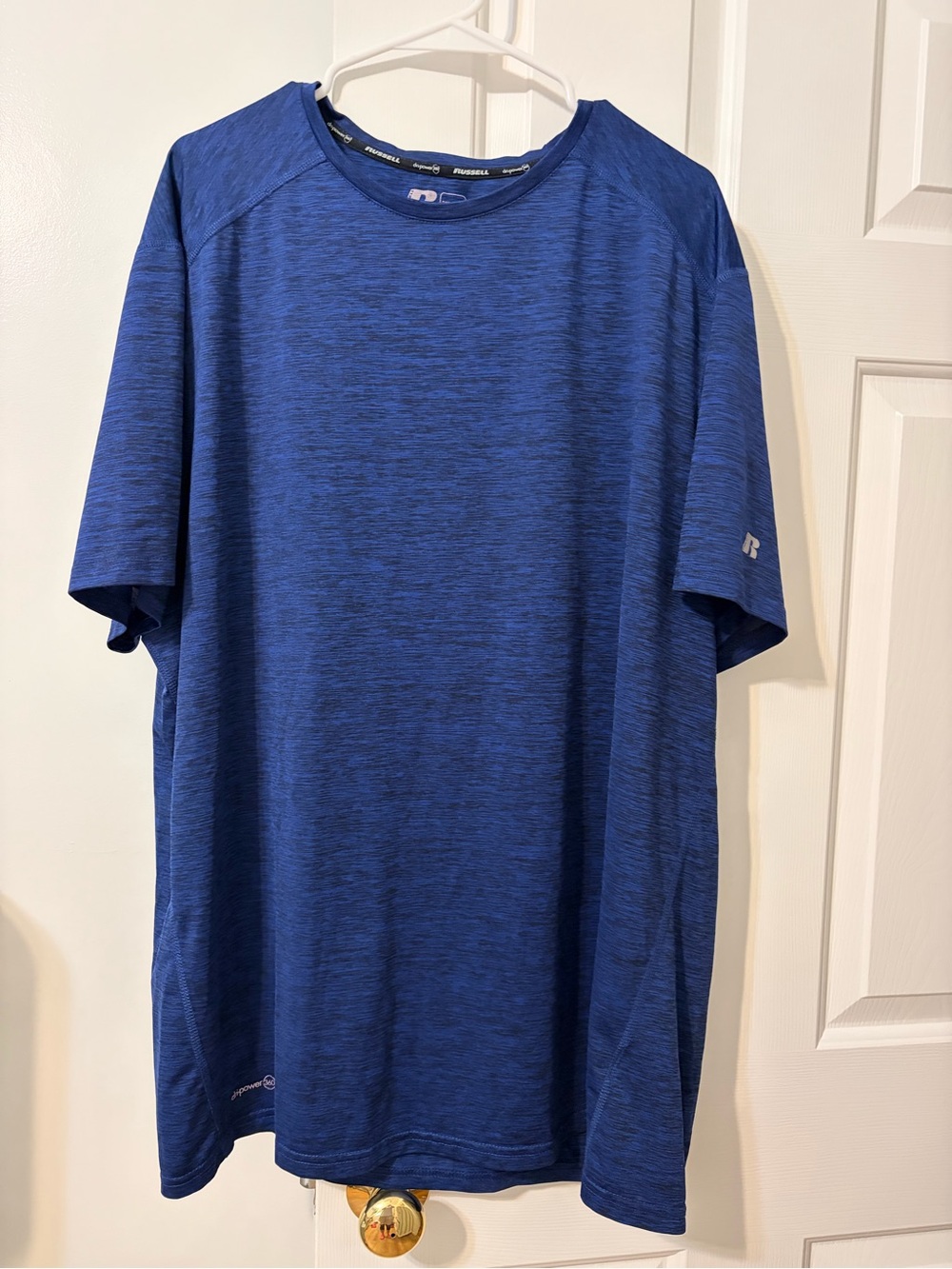 Russell Athletic Men's Heathered Blue Short Sleeve Performance Tee